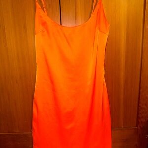 Oh Polly orange mini dress